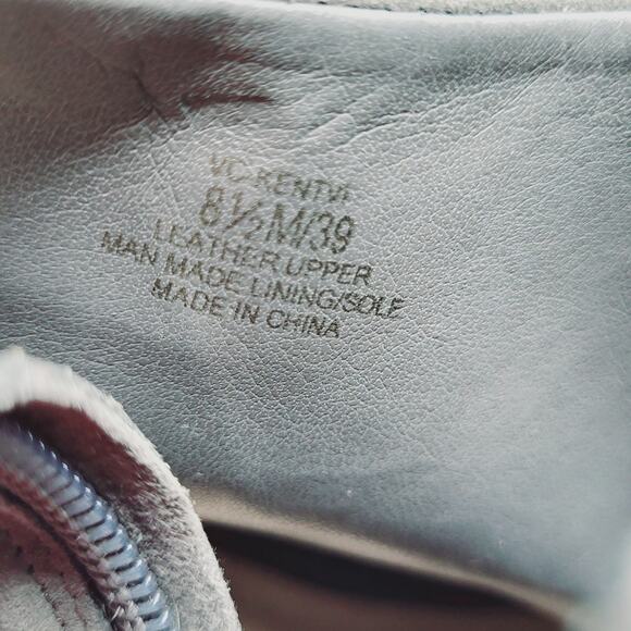 Vince Camuto Kent VI Gray Soft Suede Leather Peep Toe 4" Heeled Booties Sze 8.5M - Picture 10 of 11